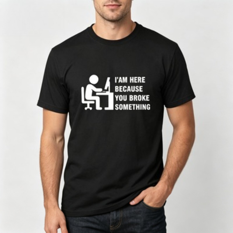 Office Tech For Men - T-shirt en coton doux pour hommes,