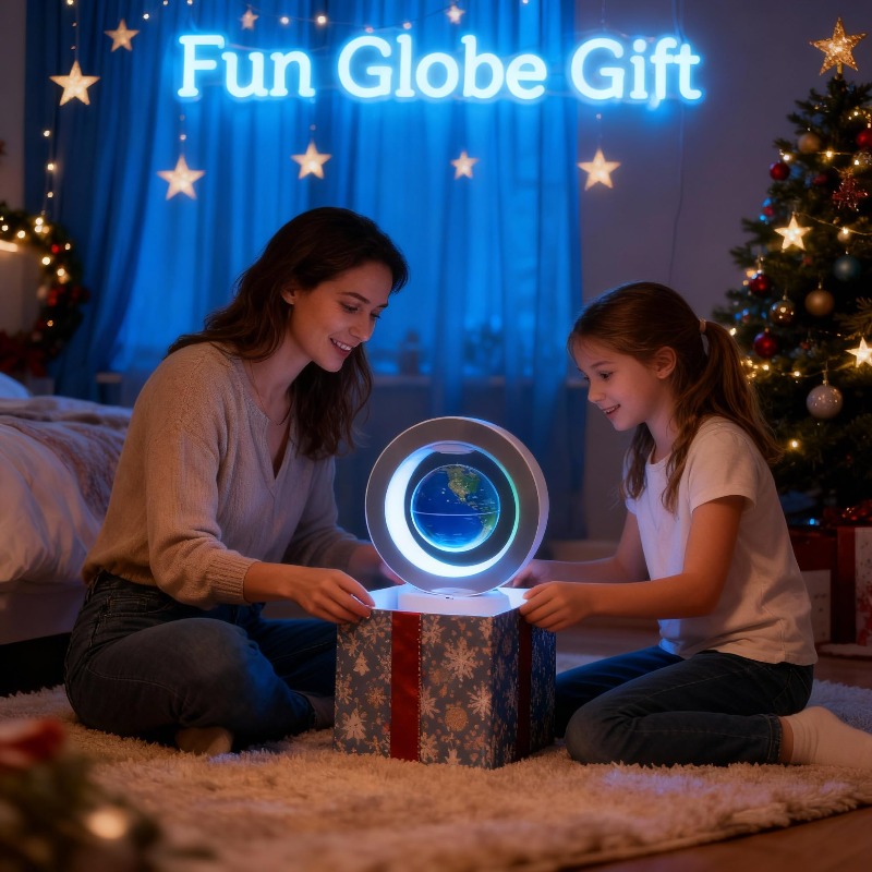 Office Tech For Men - Haut-parleur Bluetooth globe lévitant, lampe flottante,