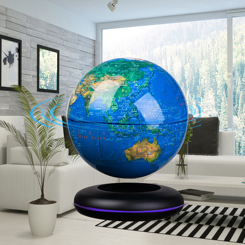 Office High Tech - Globe à lévitation magnétique 8 pouces,