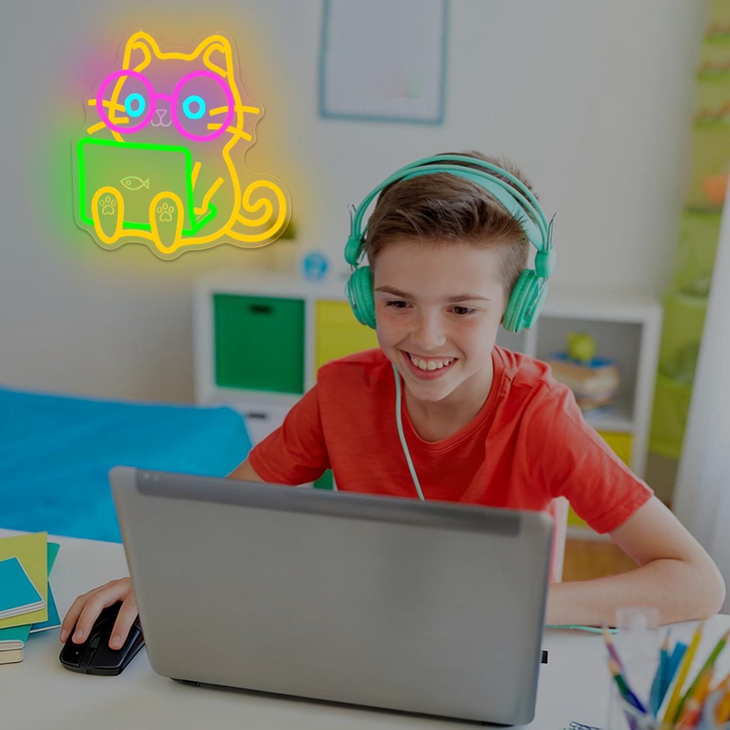 Enseigne néon LED USB à intens - The Office It Tech avis et prix